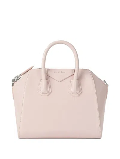 Givenchy Mini Antigona Leather Tote Bag In Pink