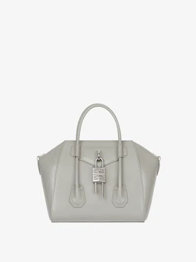 Givenchy Mini Antigona Lock Bag In Box Leather In Multicolor