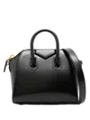 Givenchy Mini Antigona Patent-leather Top-handle Tote Bag In Black