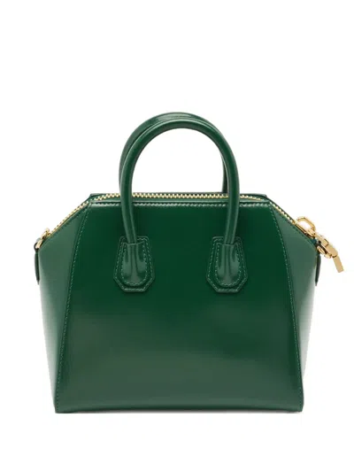 Pre-owned Givenchy Mini Antigona Satchel In Green