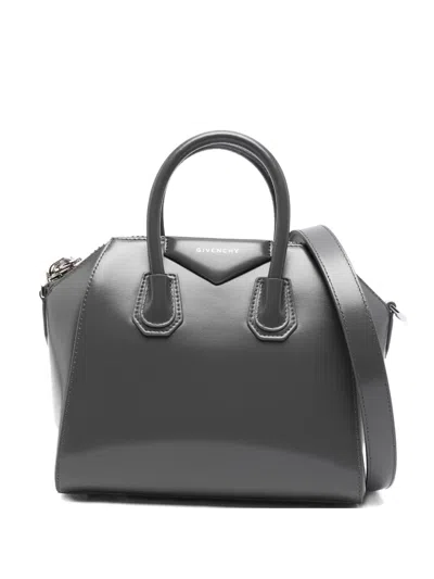 Givenchy Mini Antigona Tote Bag In Gray