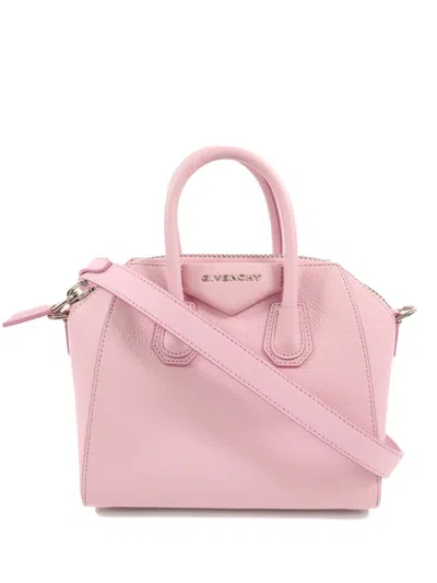 Pre-owned Givenchy Mini Antigona Tote Bag In Pink