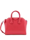 Givenchy Antigona Mini Leather Crossbody Bag In Red