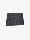 Givenchy Mini Asymmetric Skirt In Cat Jacquard In Black