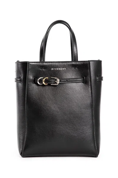 Givenchy Mini Voyou Leather Handbag In Black