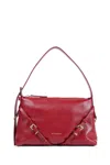 Givenchy Mini Voyou Buckle-detail Leather Tote Bag In Red