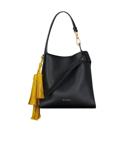 Givenchy Mini Belted Hobo Bag In Leather In Black