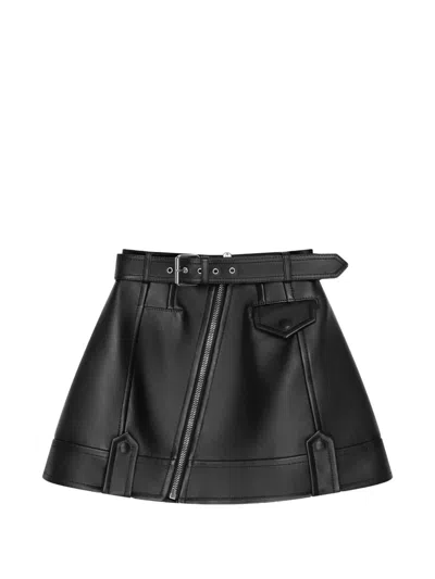 Givenchy Minirock Aus Nappaleder In Schwarz