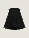Givenchy Strapless Cape-effect Lace Mini Dress In Black