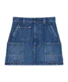 Givenchy Denim Skirt Featuring Belt Loops Pockets Stitching In Blue