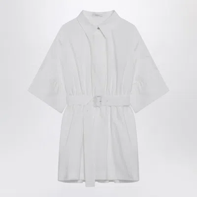 Givenchy Mini Chemisier Dress In White Poplin