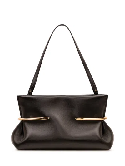 Givenchy Mini Clutch With Metallic Detailing In Black