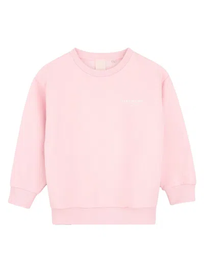 Givenchy Mini Cotton Sweatshirt In Pink