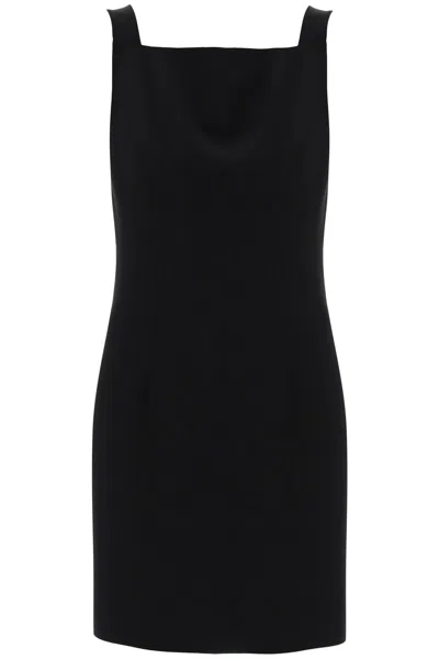 Givenchy Mini Crepe Dress In Seven In Black