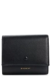 Givenchy Mini Day Leather Trifold Wallet In Black