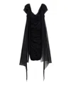 Givenchy Stretch Viscose Dress With Drapery In Black