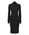 Givenchy Midi Wool And Cashmere Dress In Black