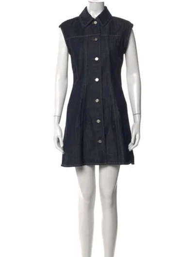 Pre-owned Givenchy Mini Dress In Blue