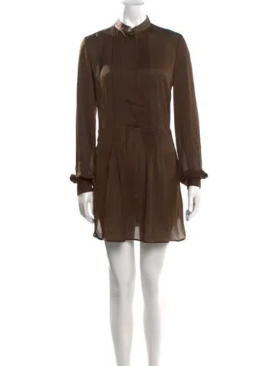 Pre-owned Givenchy Mini Dress In Brown