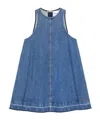 Givenchy Mini Robe En Denim Bleu Moyen In Blue