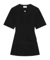 Givenchy Mini Dress In Wool In Black