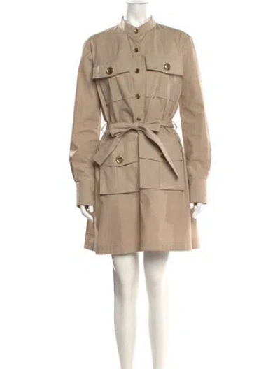 Pre-owned Givenchy Mini Dress In Neutral