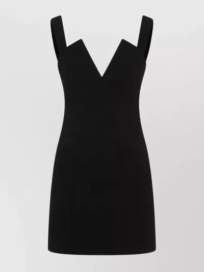 Givenchy Paneled Cady Mini Dress In Black