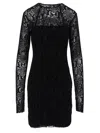 Givenchy Python Print Tulle Dress With 4g Detail