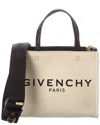 Givenchy Mini G Canvas Tote In Beige