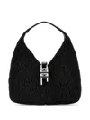 Givenchy Fabric G-hobo Mini Handbag With Chain Detail In Black