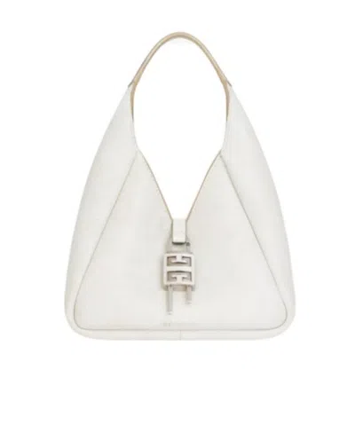 Givenchy Mini G Leather Tote Bag In White