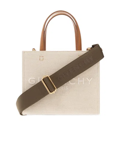 Givenchy Mini G Logo-print Tote Bag In Nude