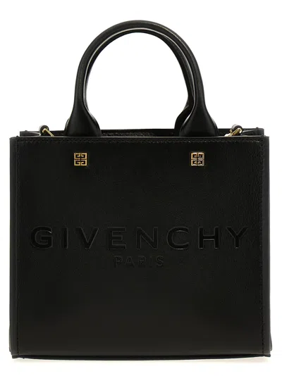 Givenchy Mini G-tote Leather Bag In Schwarz