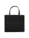 GIVENCHY MINI G-TOTE SHOPPING BAG IN 4G EMBROIDERED CANVAS HANDBAGS