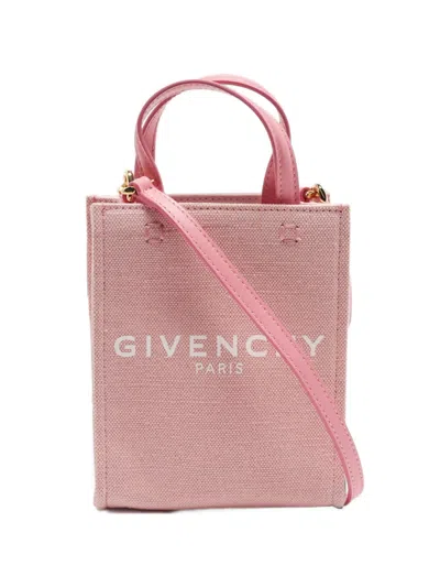 Pre-owned Givenchy Mini G Vertical Tote Bag In Pink