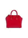 Givenchy Antigona Mini Top-handle Bag In Patent Leather In Red