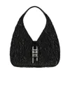 Givenchy Fabric G-hobo Mini Handbag With Chain Detail In Black