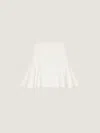 Givenchy Mini Jupe Évasée En Laine Et Viscose In White