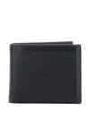 Givenchy Pebbled Leather Wallet In Nero