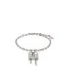 Givenchy Mini Lock Bracelet In Gray