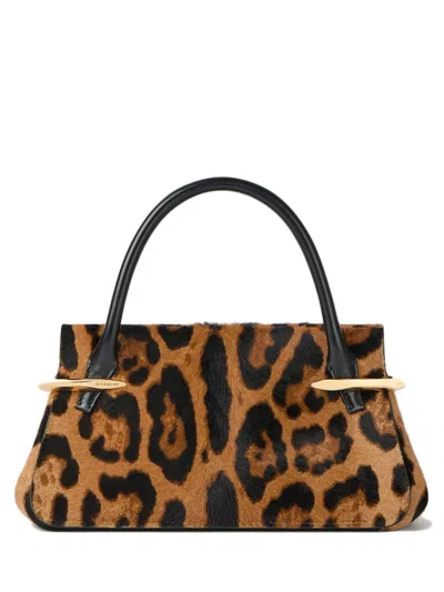 Givenchy Mini Magnetic Closure Handbag - 12 Cm Height, 23 Cm Width In Marrone