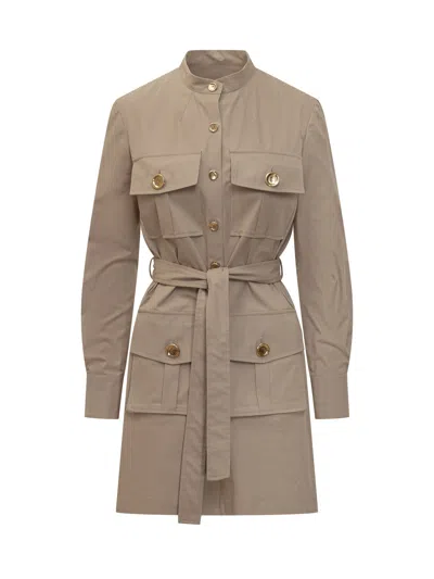 Givenchy Mini Military-inspired Suit In Taupe