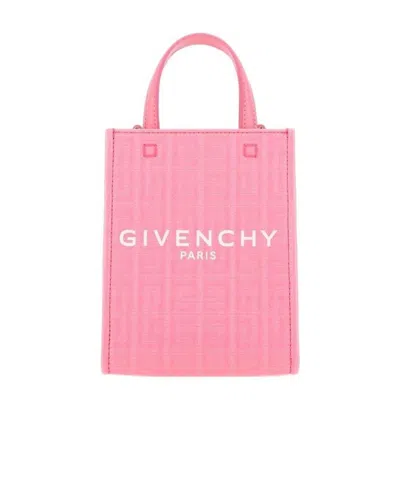 Givenchy Mini Monogram-pattern Tote Bag In Bright Pink