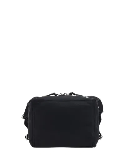 Givenchy Mini Pandora Nylon Messenger Bag In Black/white