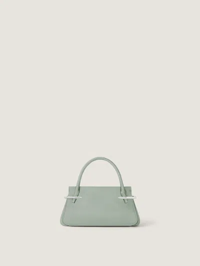 Givenchy Mini Pinch Bag In Grained Leather In Green