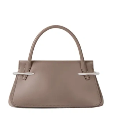 Givenchy Mini Pinch Bag In Leather In Brown