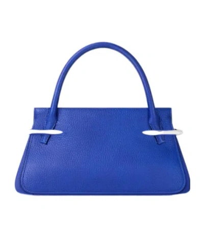 Givenchy Mini Pinch Bag In Leather In Cobalt Blue