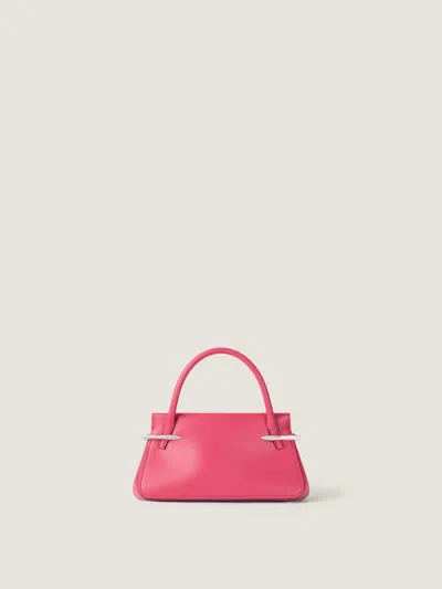 Givenchy Mini Pinch Bag In Leather In Red