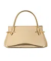 Givenchy Pinch Mini Shoulder Bag In Metallic Leather In Pink