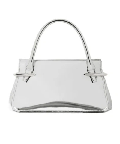 Givenchy Mini Pinch Bag In Mirror Effect Leather In Silver